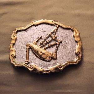 Scottish Bagpipe Belt Buckle